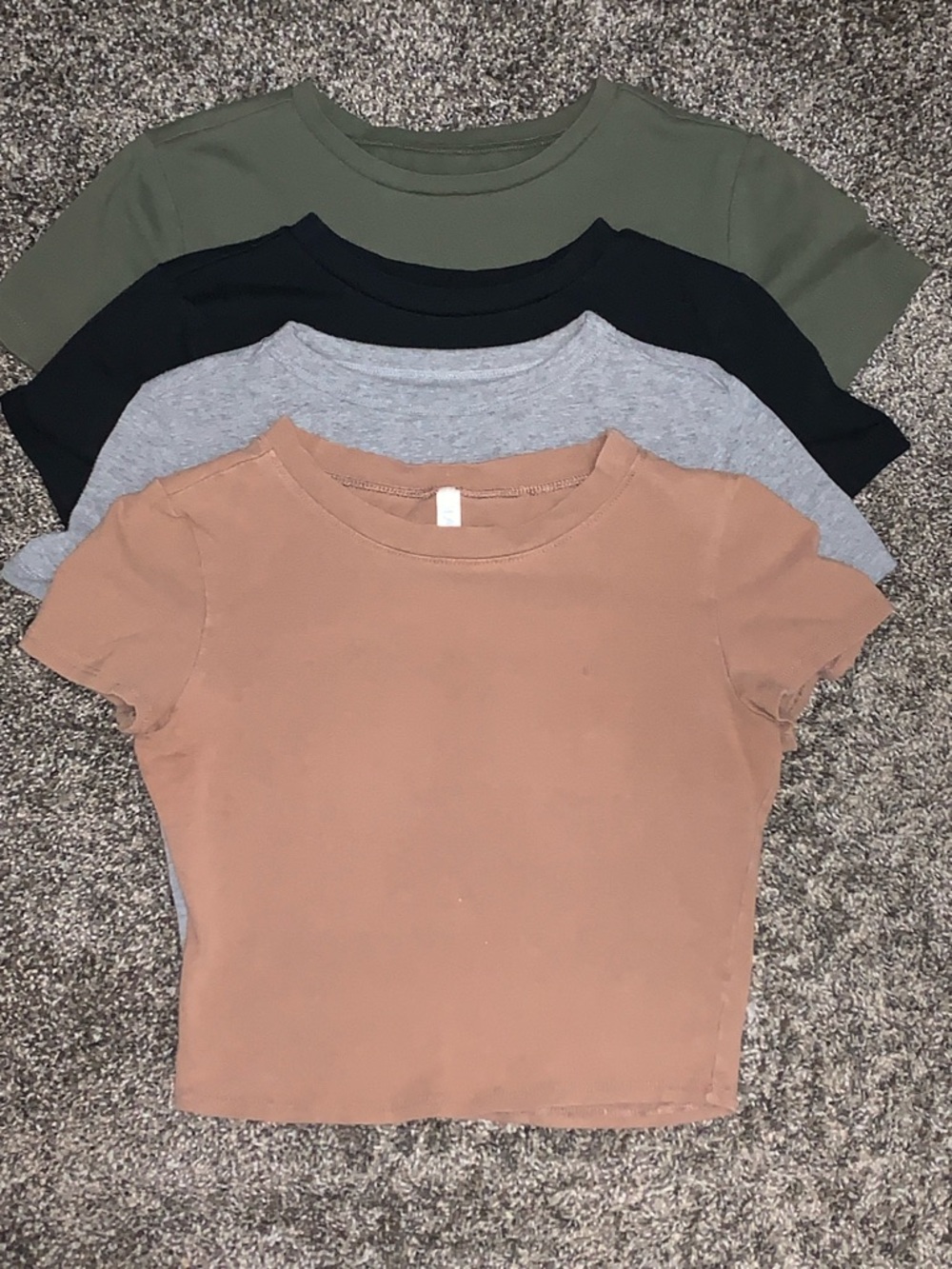 Everyday Short Sleeve Crewneck Tee - Brown, Gray, Black, Olive